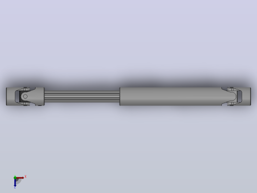 万向联轴器WSP6-PB-Y30-Y30-540／795WSP型可伸缩小型十字轴万向联轴器俯视缩略图