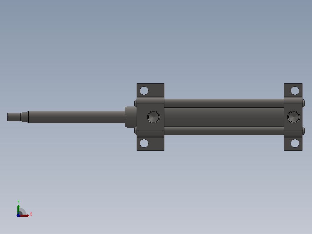 PARKER气缸1-1_2CC2MA3U14AC5.00_WRAP UPPER TOOL EXTEND前视图