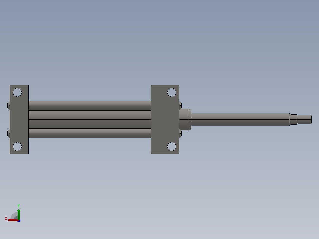 PARKER气缸1-1_2CC2MA3U14AC5.00_WRAP UPPER TOOL EXTEND后视图