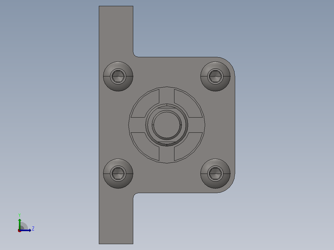 PARKER气缸1-1_2CC2MA3U14AC5.00_WRAP UPPER TOOL EXTEND左视图
