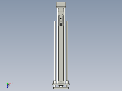 轻载电动缸TPA-ESR100-3210C-L800-MR-QDX-W-P75-JX-C3俯视缩略图
