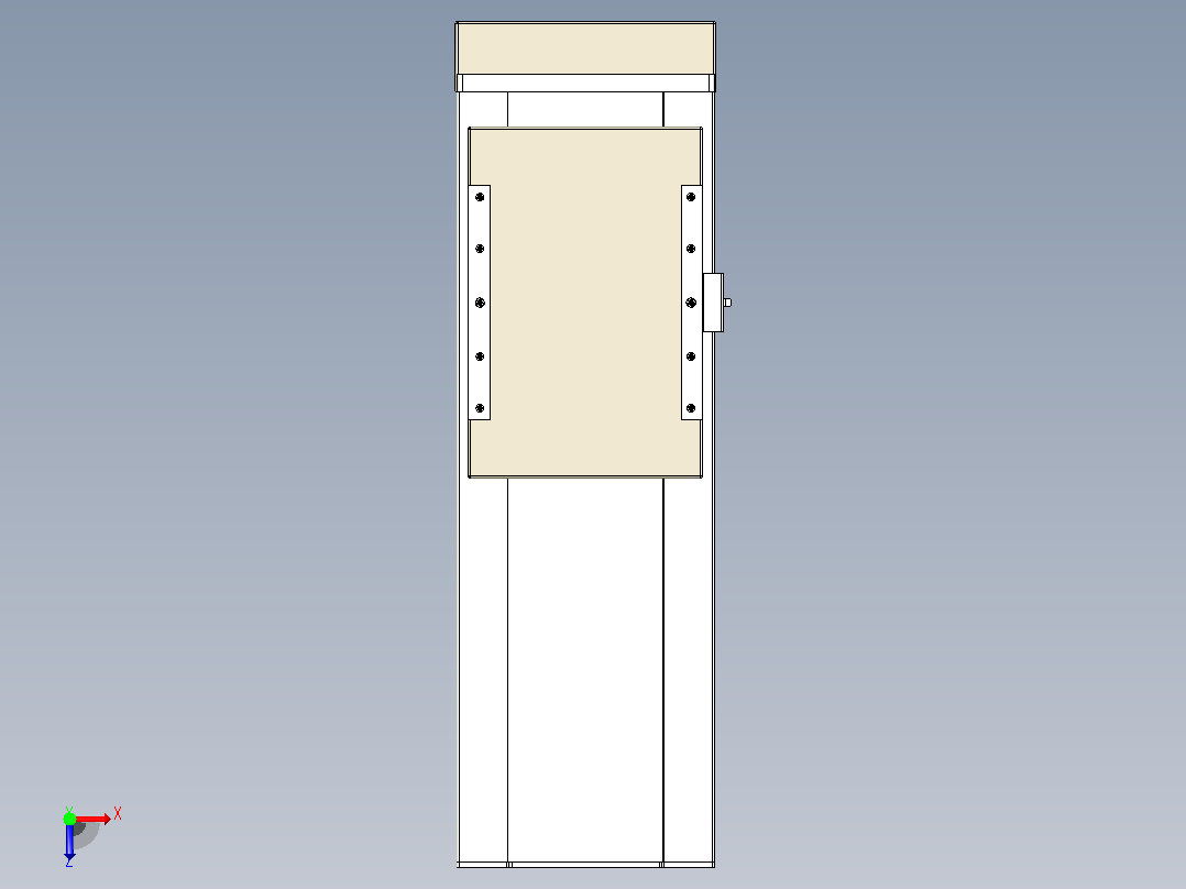 滚珠丝杠直线轴带导轨全封闭TPA-HCR-220D-3210C-L300-MP-Y-P1K-N3俯视图