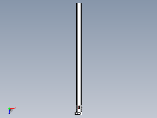 皮带直线轴半封闭可选导轨TPA-HNB-120D-110-L2100-RU-C-P40-N3俯视缩略图