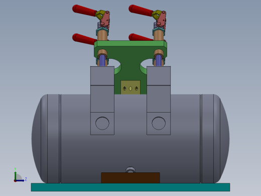 短轴零件工装左视缩略图
