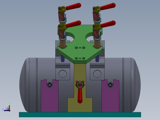 短轴零件工装右视缩略图