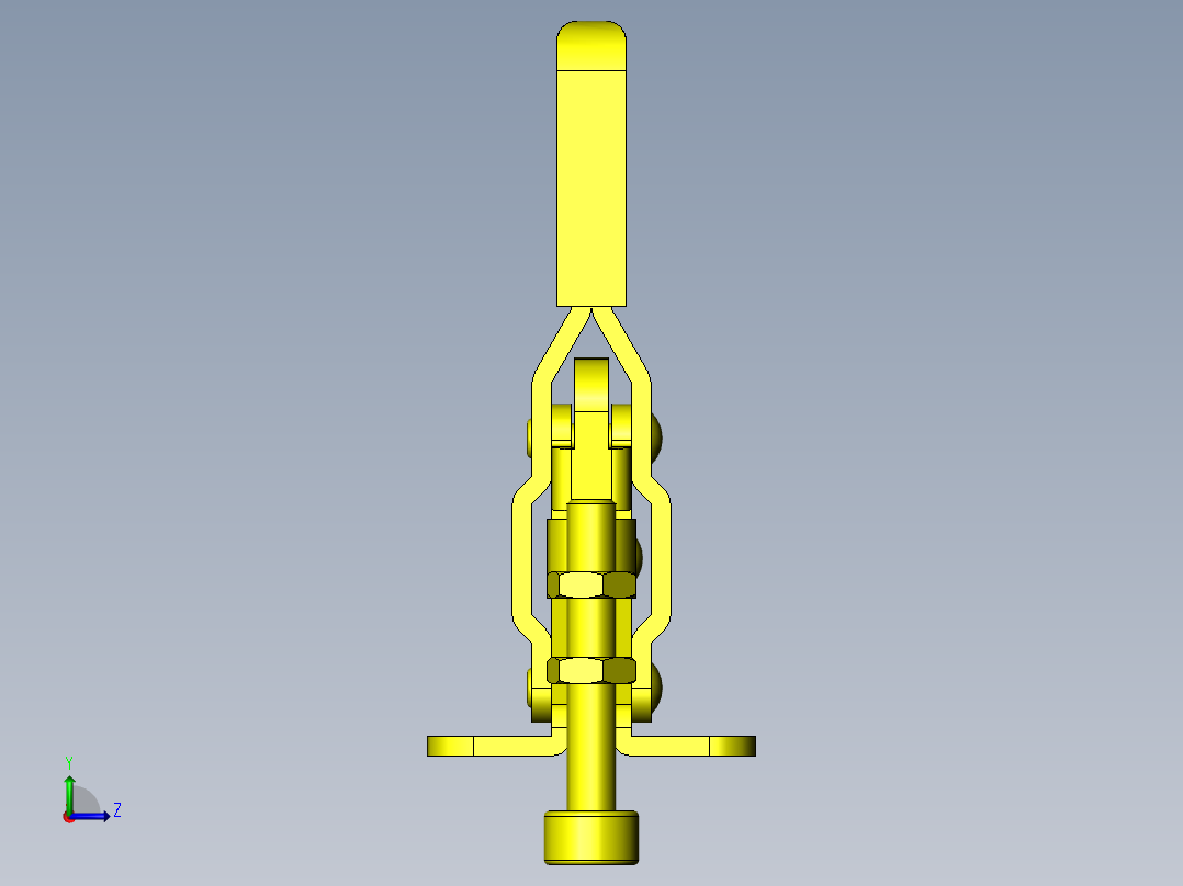 防止浮动孔测定夹具左视图