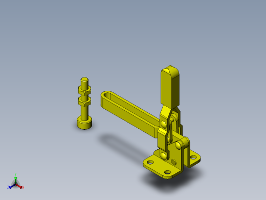 防止浮动孔测定夹具正等轴测缩略图