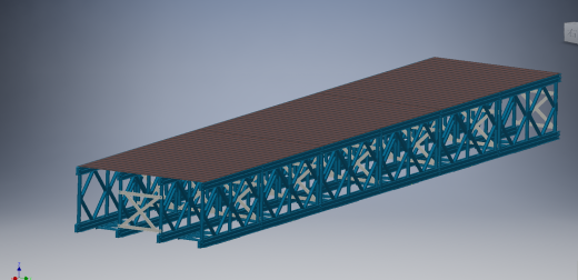 贝雷桥模型3D图纸 INVENTOR设计缩略图