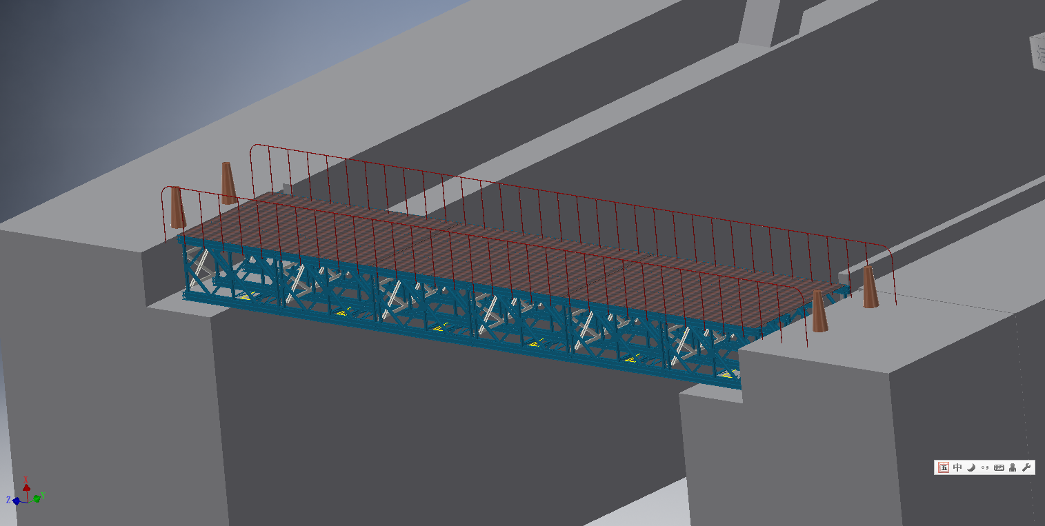 贝雷桥模型3D图纸 INVENTOR设计