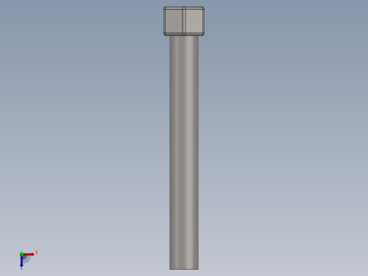 飞机螺旋桨叶片3D模型俯视缩略图