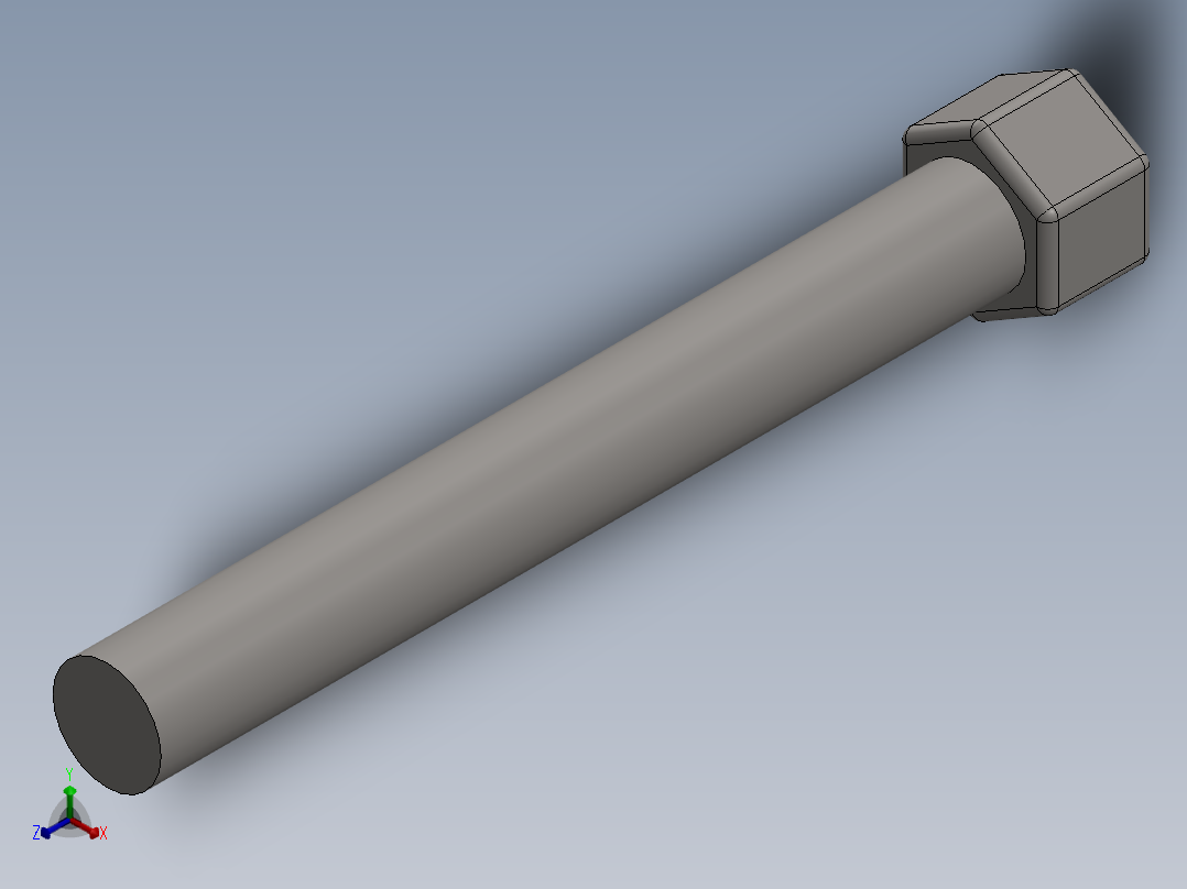 飞机螺旋桨叶片3D模型正等轴测图