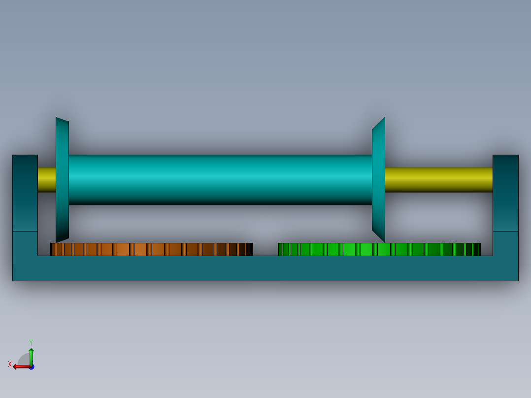 无极变速，机械创新作业后视图
