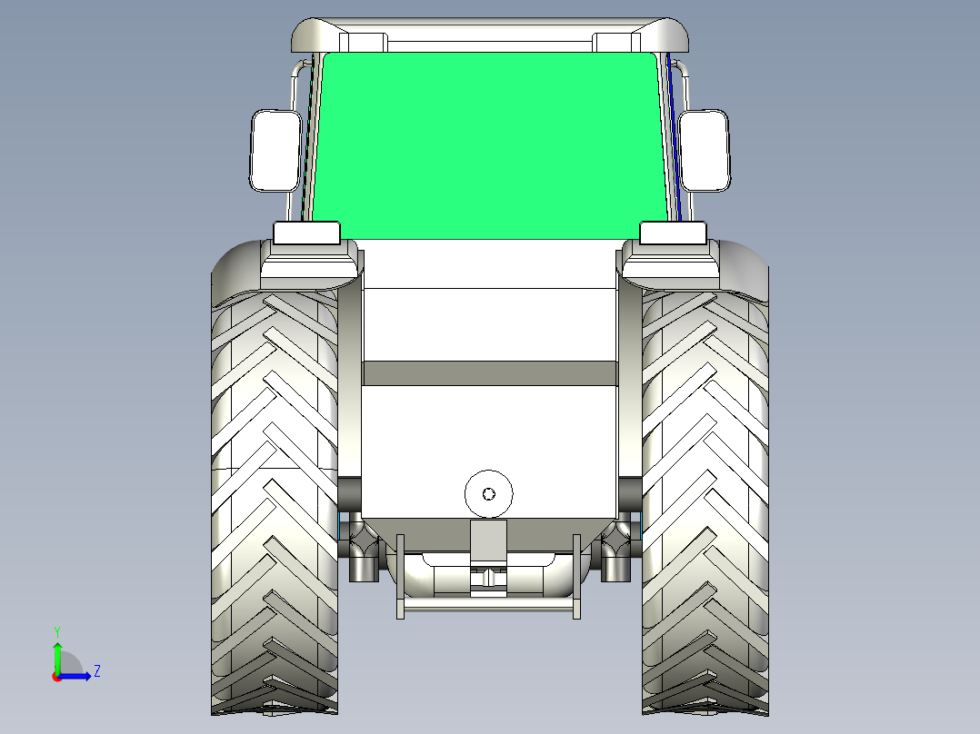 拖拉机（STEP）左视图