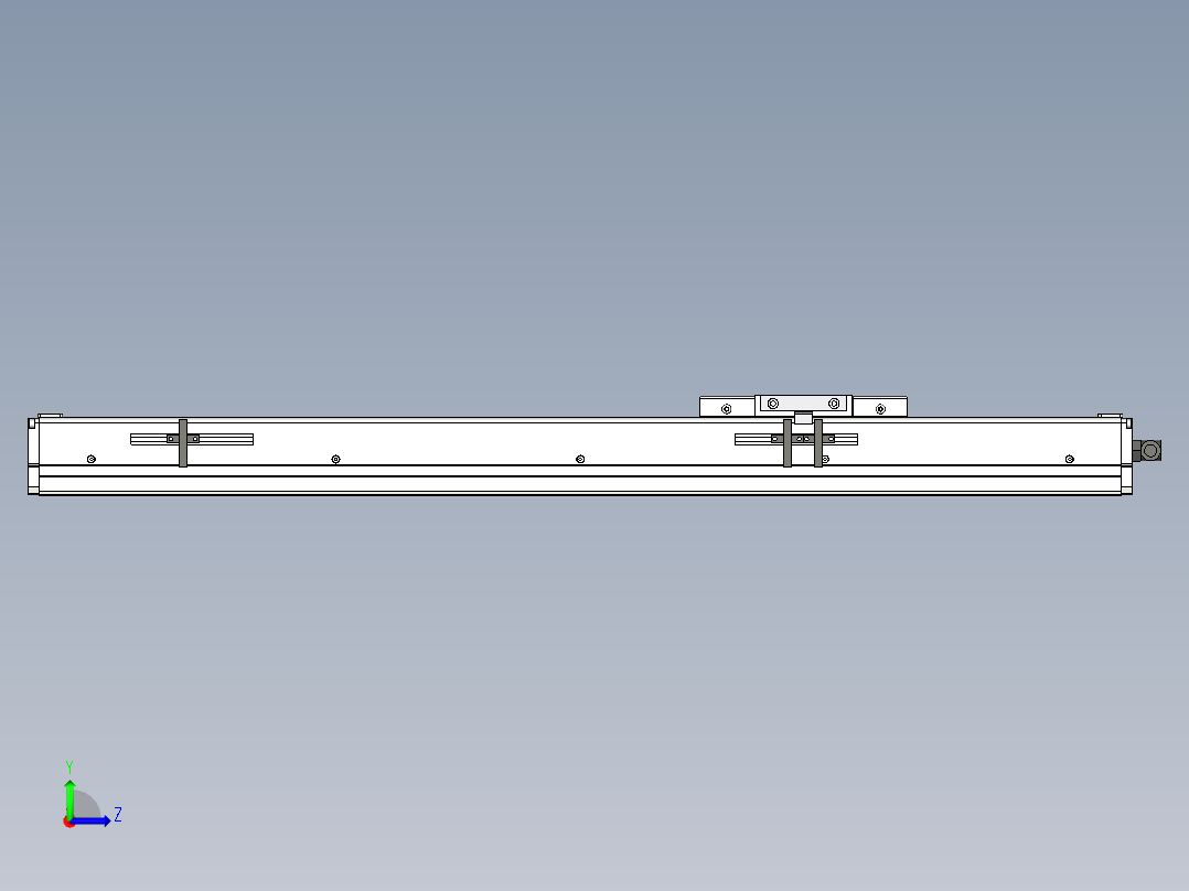 Toyo东佑达直线模组-ECH12-500-M-C4反.stp；.ste；左视图