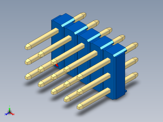 彩色公头100mil（2.54mm）系列-DS1021_blue_3x05p_100mil_Type1_rev1.0