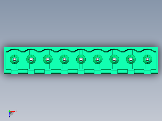 DEGSON 2EDG 系列 5.0mm 可插拔接线端子组-2EDGVC-5.0-09P-14-00AH俯视缩略图