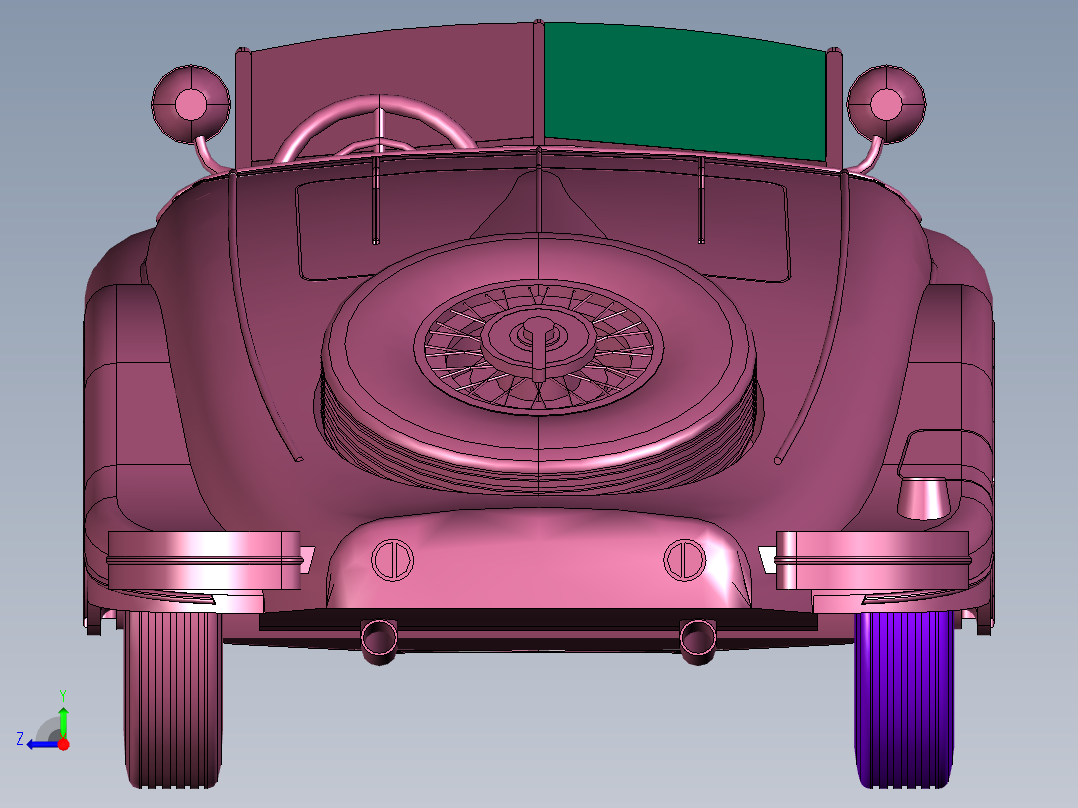 经典梅赛德斯奔驰500K右视图