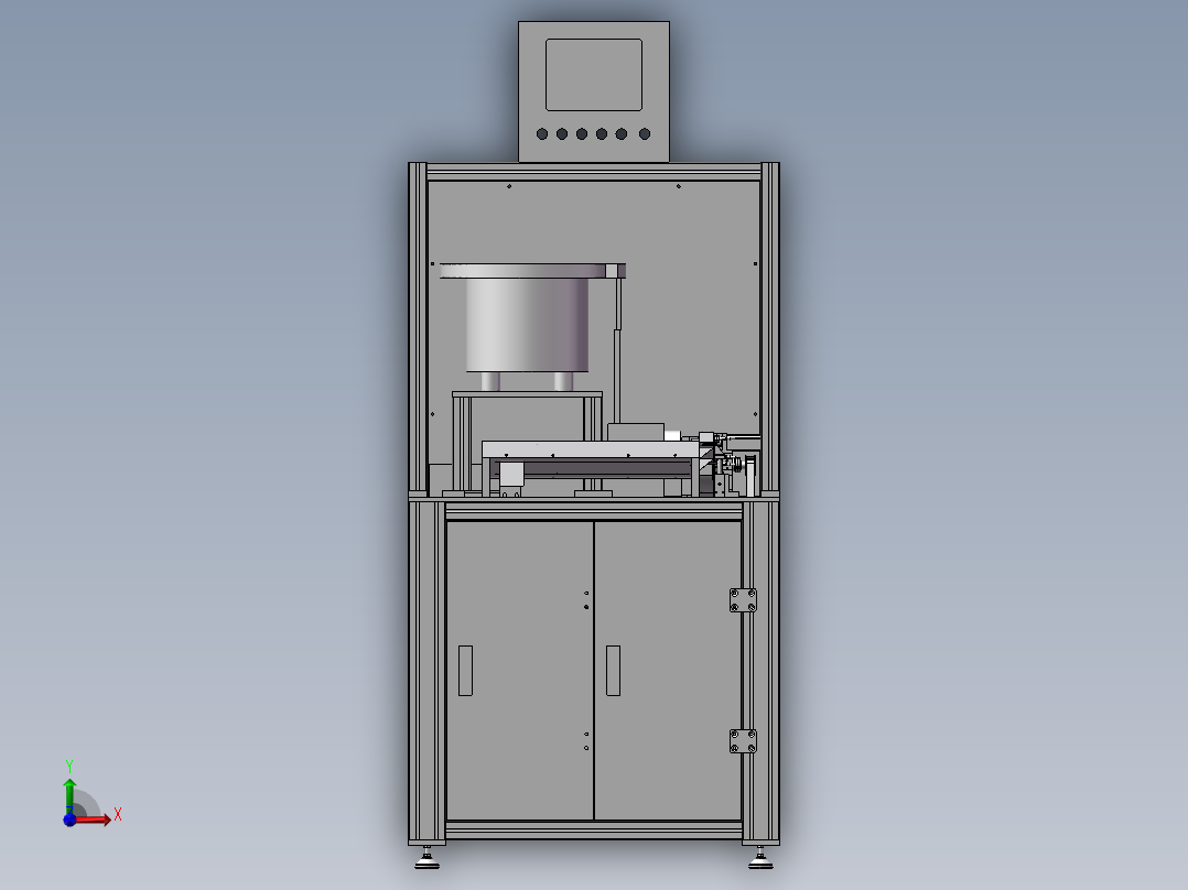 橡胶圈自动套圈机前视图