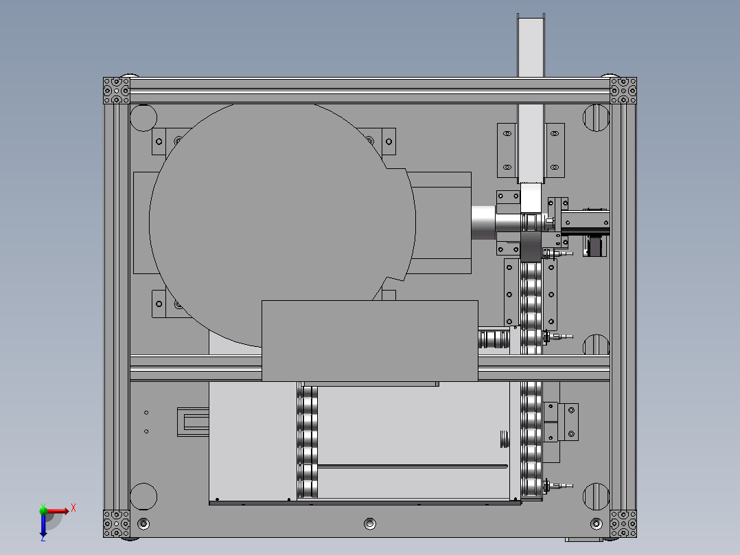 橡胶圈自动套圈机俯视图