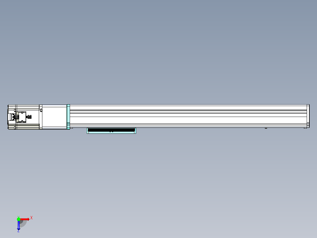 威洛博VC丝杆传动-无尘环境VC14-Lxx-C-S500-BC-ZP75-C3俯视图