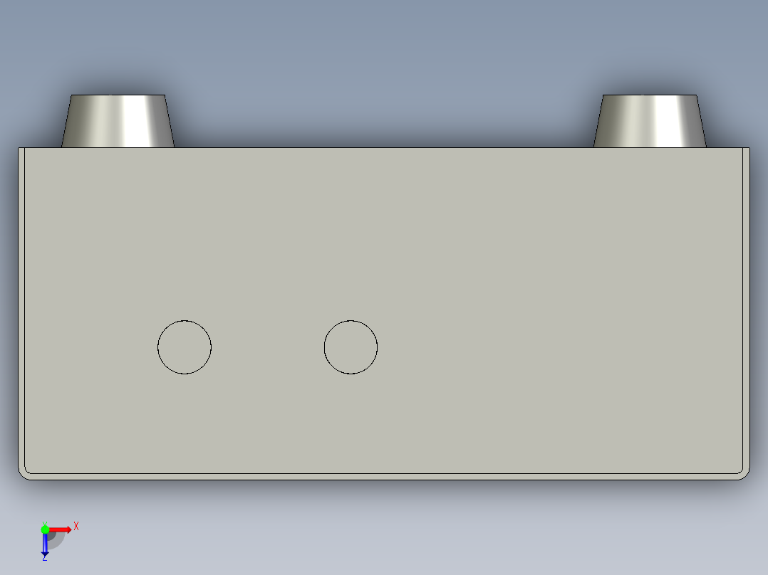 基恩士CA-R20amplifier_kc图纸模型俯视图