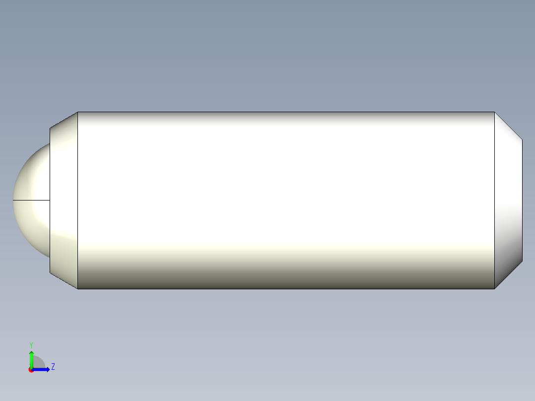 定位珠2208-3D多系列多零件图纸模型左视图