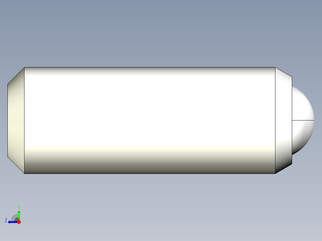 定位珠2208-3D多系列多零件图纸模型右视图