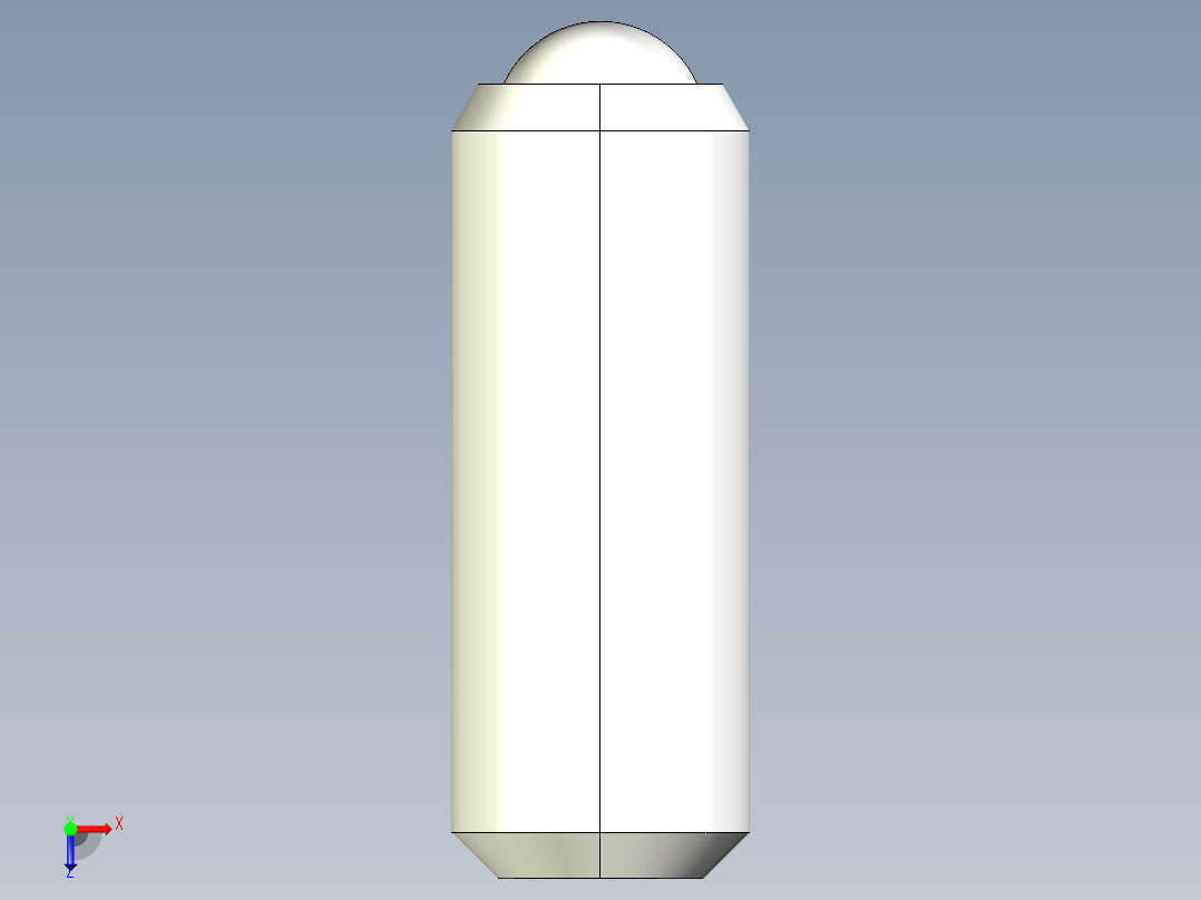 定位珠2208-3D多系列多零件图纸模型俯视图