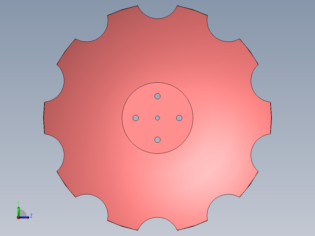 松土机耕地机左视图