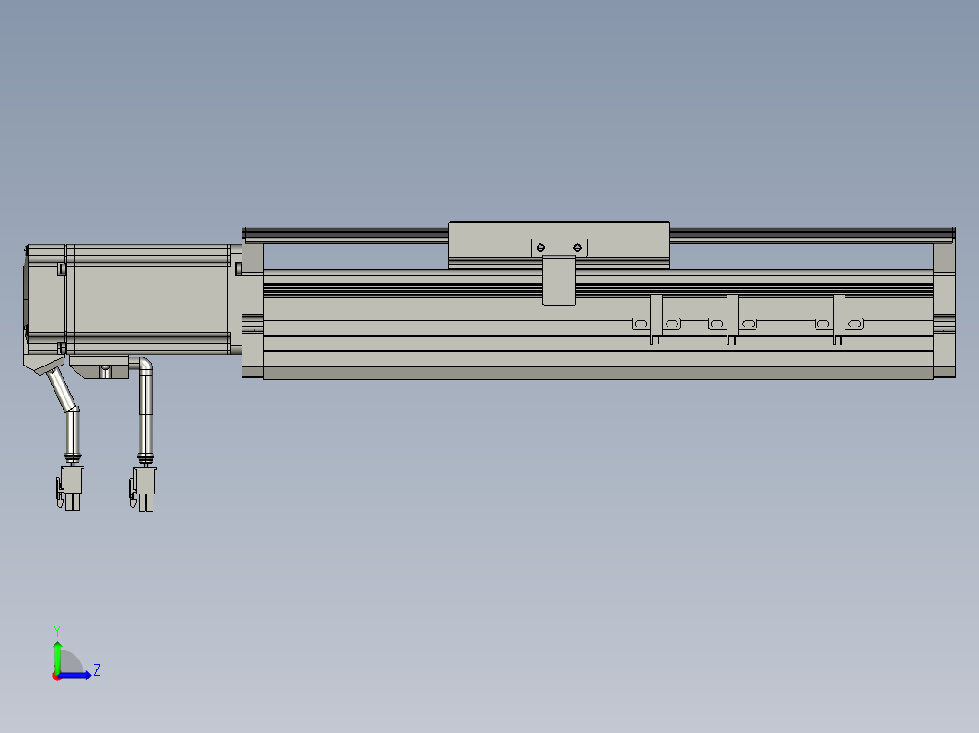 东锦丝杆传动-直线滑台模组DH120-C-100-BC-P400W-C3左视图