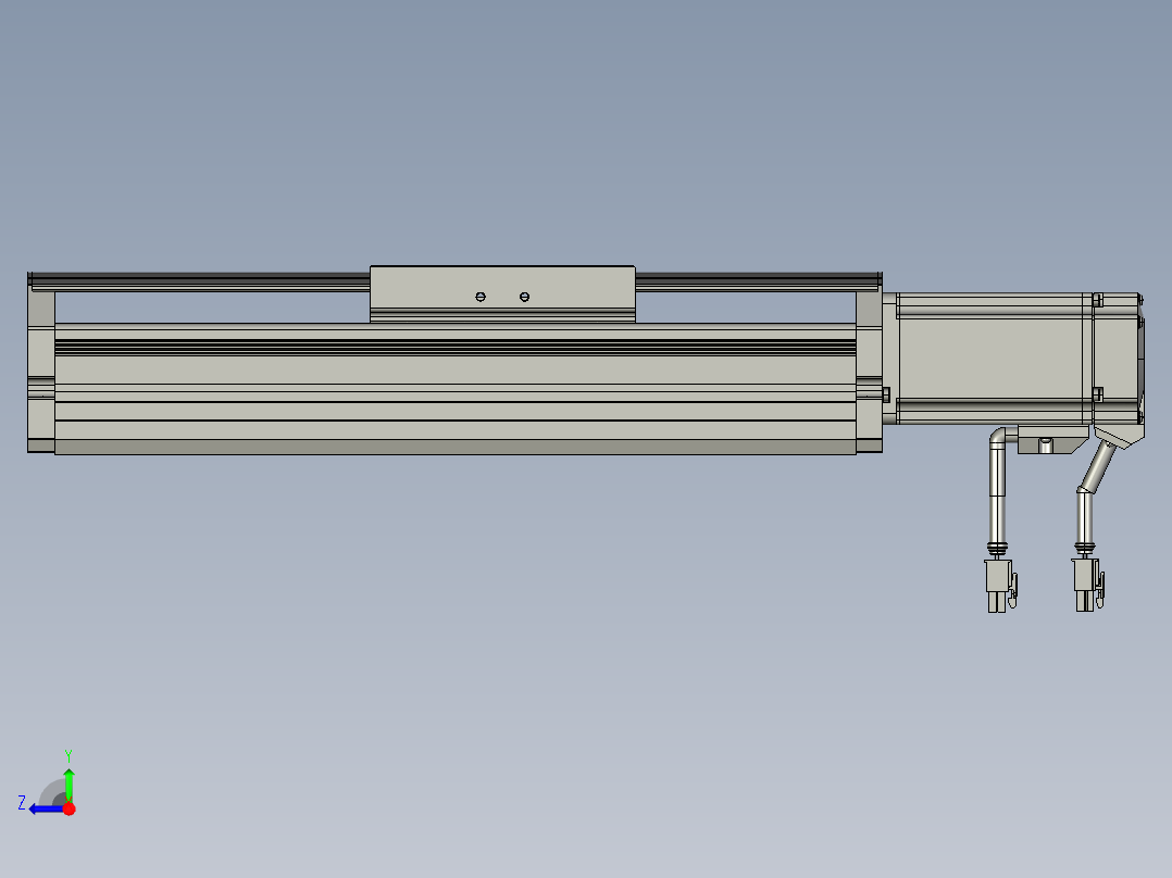 东锦丝杆传动-直线滑台模组DH120-C-100-BC-P400W-C3右视图