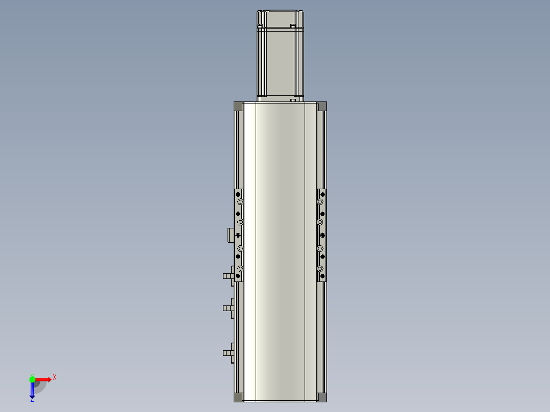 东锦丝杆传动-直线滑台模组DH120-C-100-BC-P400W-C3俯视图