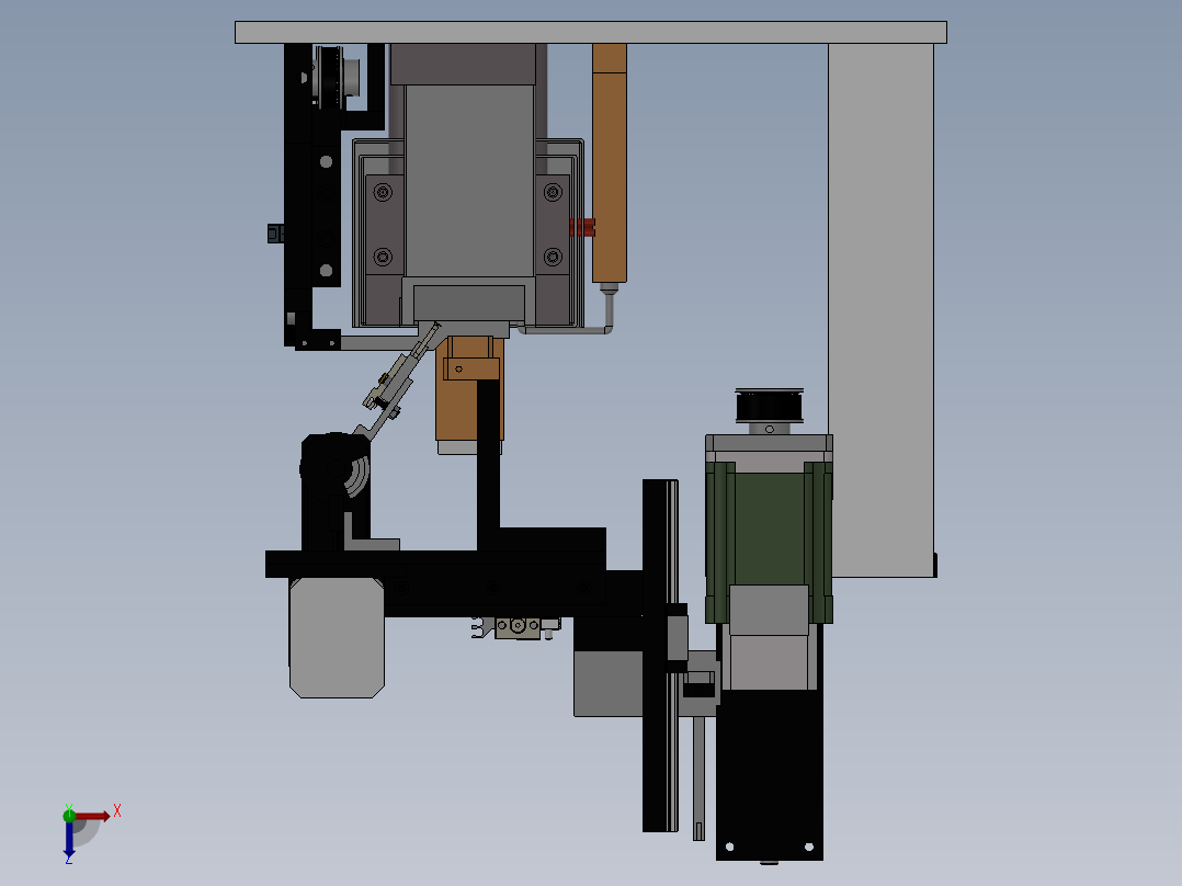 多头点胶设备俯视图