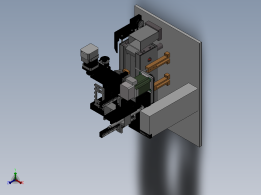 多头点胶设备正等轴测缩略图