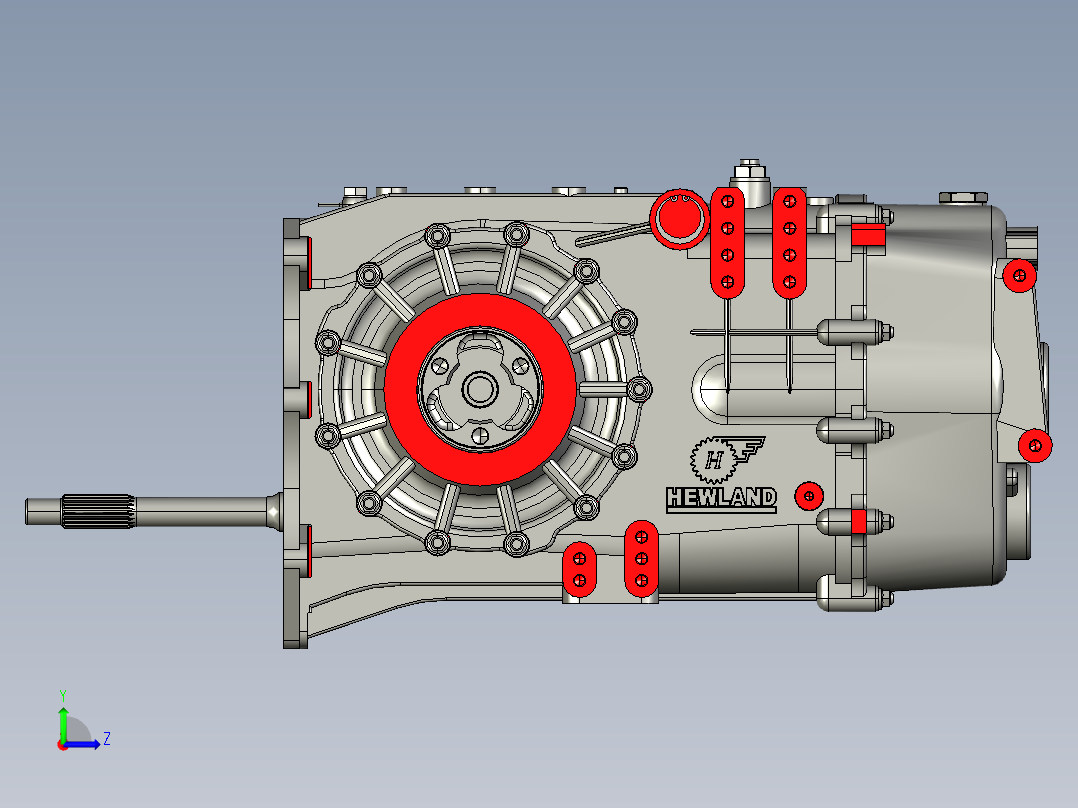 自动换档模式的手动变速箱(仅外形左视图
