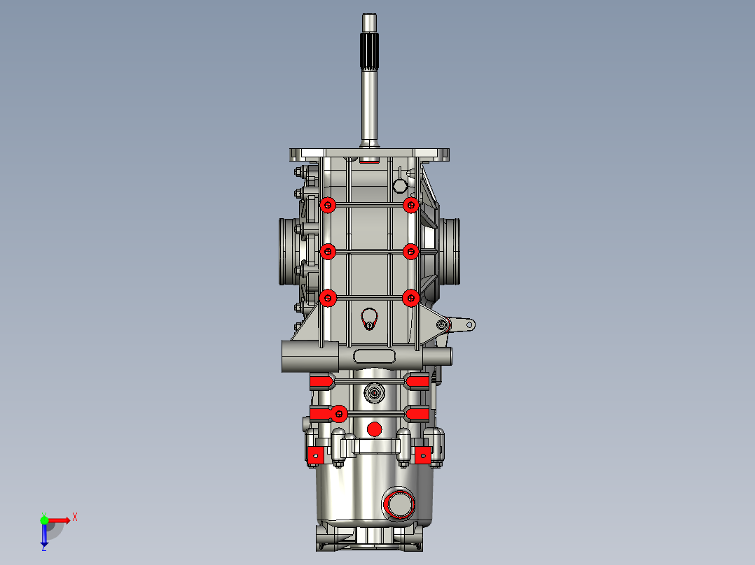 自动换档模式的手动变速箱(仅外形俯视图