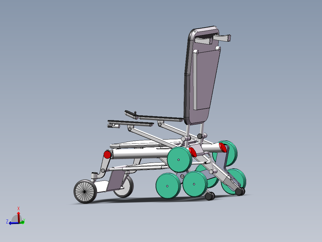 多场景折叠轮椅50主视图