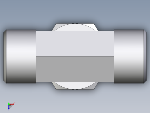 卡套式工业通用硬管接头EO_Swivel_nut_branch_tee_ET12LOMD71俯视缩略图