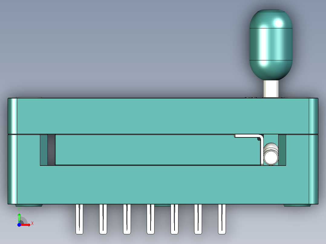 ZIFT插座14针前视图