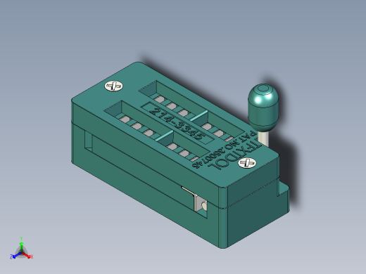 ZIFT插座14针正等轴测缩略图