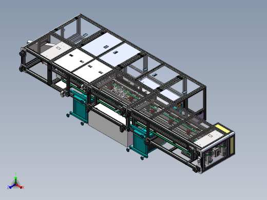 全自动移印设备流水线正等轴测缩略图