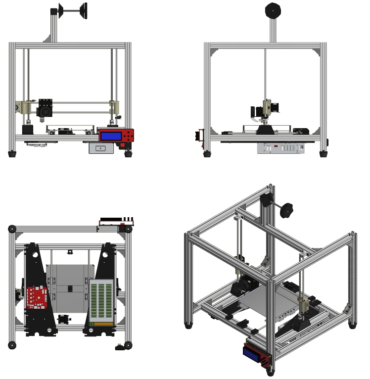 3D打印机结构3D图纸