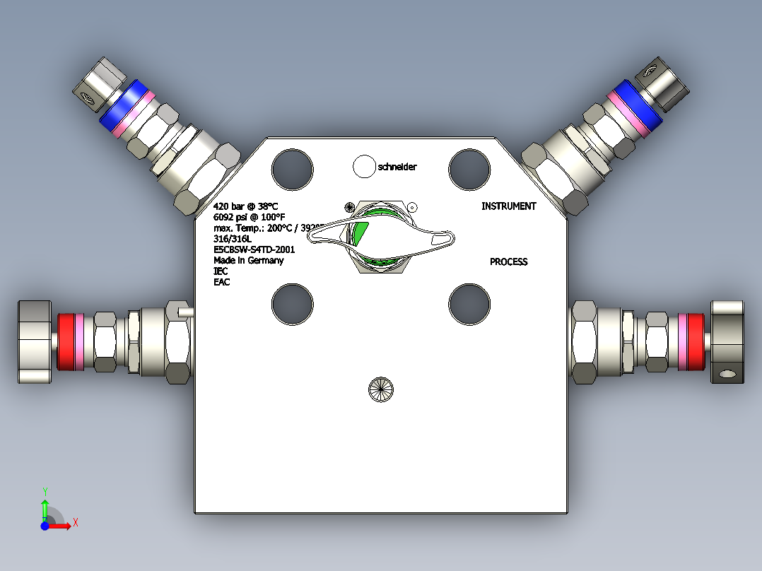5阀组E5A-E5U型前视图