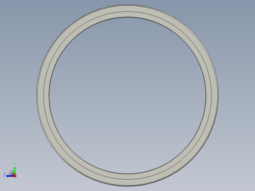 SKF无内圈法兰的单列式无针滚子轴承3D模型IGS格式右视缩略图