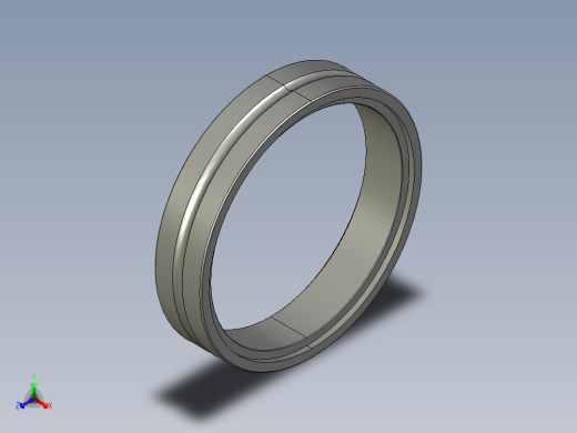 SKF无内圈法兰的单列式无针滚子轴承3D模型IGS格式正等轴测缩略图