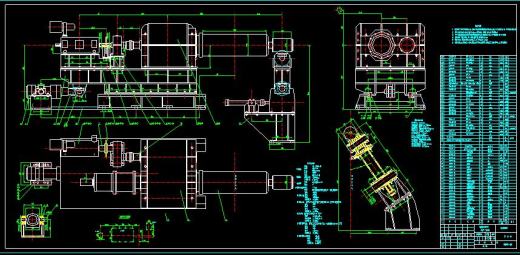 20T带钢开卷机（全套CAD图） 机械设计CAD图纸DWG图纸2D图纸缩略图