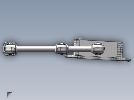 向下顶座+中间连接器+转角+箱体连接器+控制箱俯视缩略图