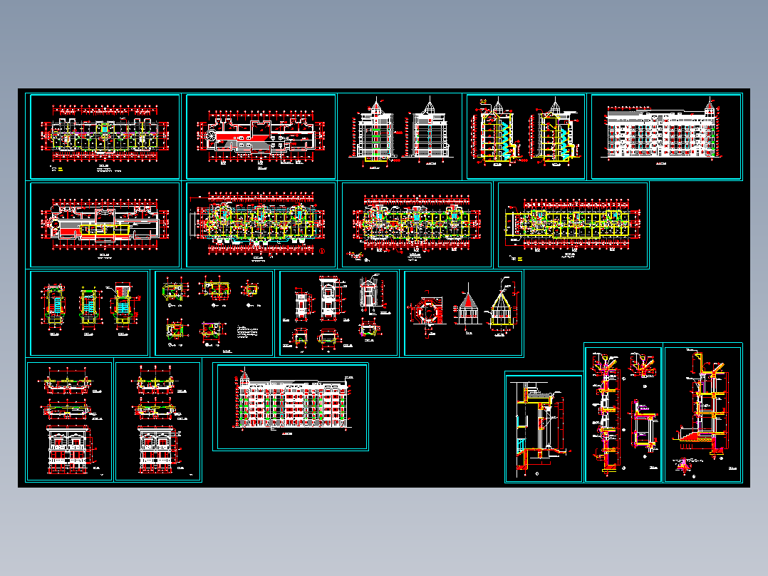 憩园山庄全套建施图