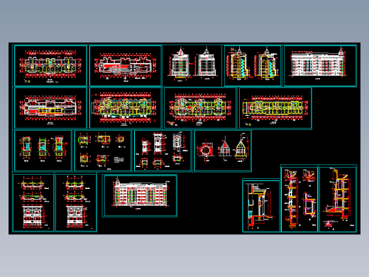 憩园山庄全套建施图