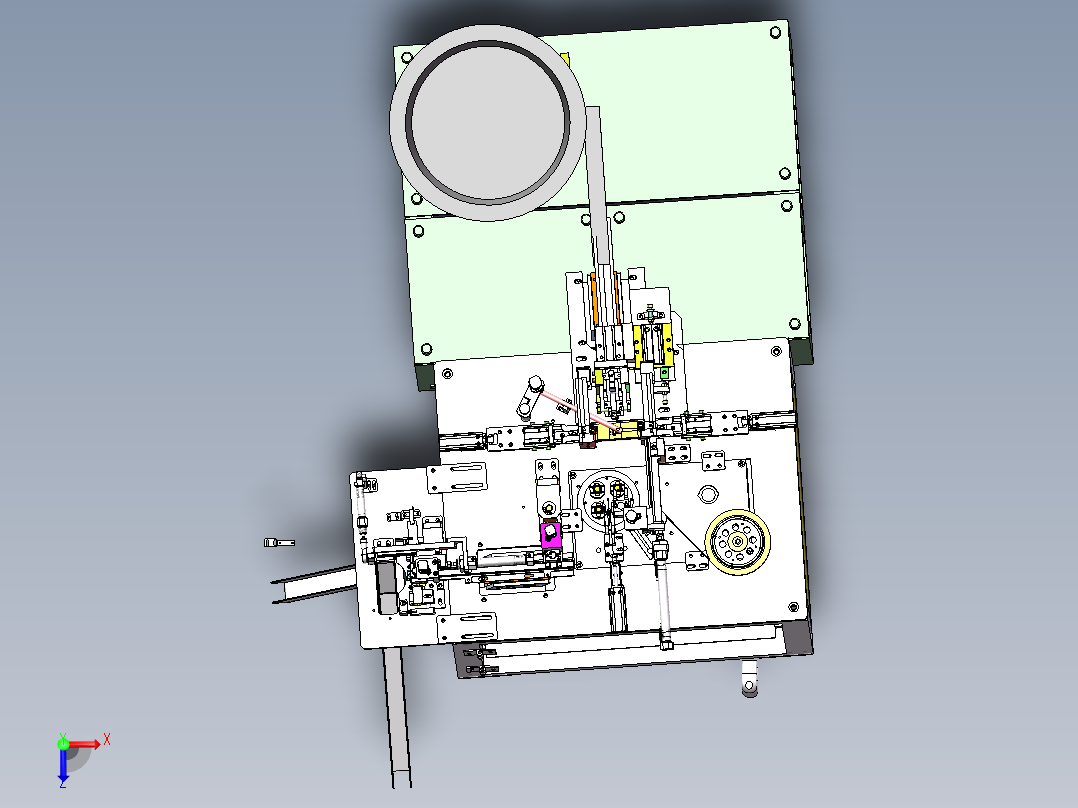 四代磁芯机sw13可编辑俯视图